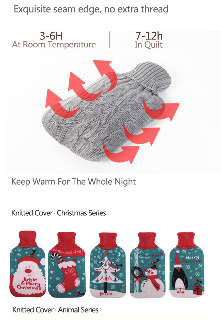 hot water bottle covers animals