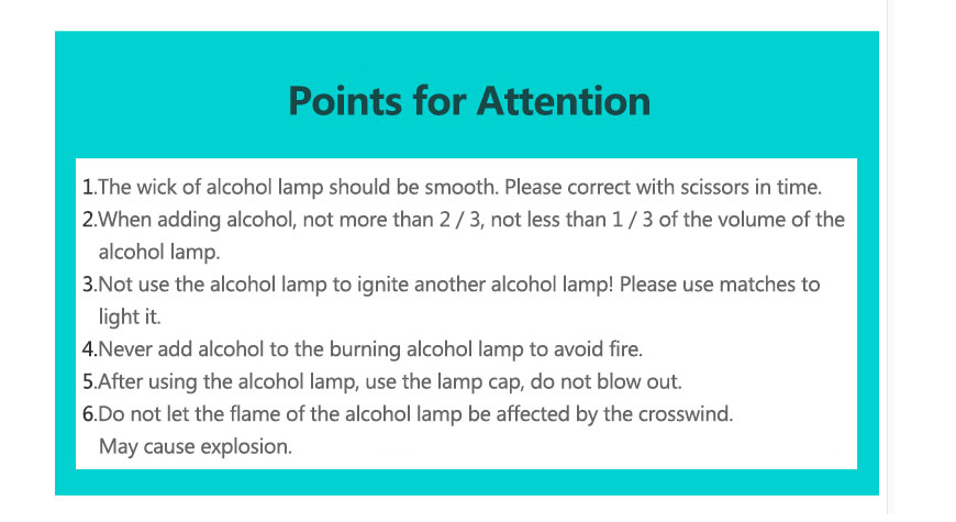 Glass Alcohol Lamp