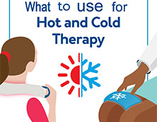 ما الذي يجب علي استخدامه للعلاج الساخن والبارد؟