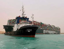  سوبرفيتاستجابة إلى قناة السويس للشحن سفينة حوادث التأريض